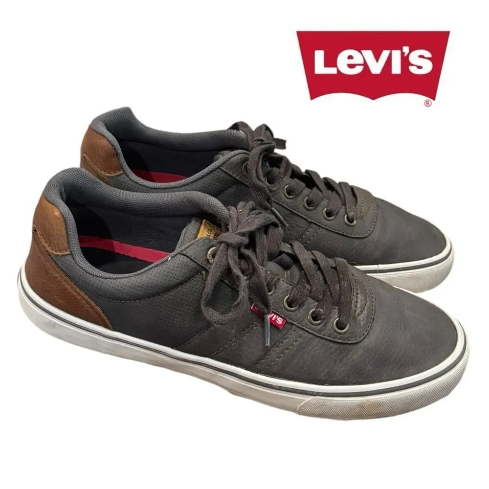 Levi's 519303K36 Gray Lace-up Casual Men's Shoes Sneakers 9